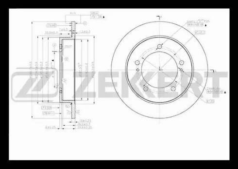 Zekkert BS-5375 - Əyləc Diski furqanavto.az