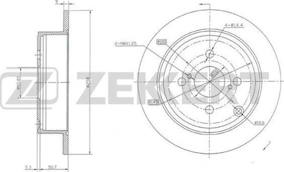 Zekkert BS-5378 - Əyləc Diski furqanavto.az