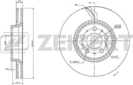 Zekkert BS-5299 - Əyləc Diski furqanavto.az