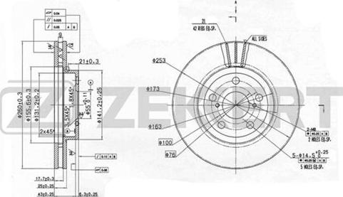 Zekkert BS-5291 - Əyləc Diski furqanavto.az