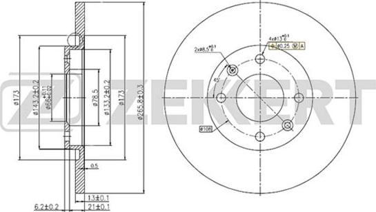 Zekkert BS-5249 - Əyləc Diski furqanavto.az