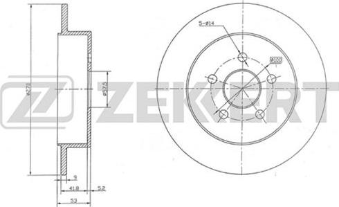 Zekkert BS-5240 - Əyləc Diski furqanavto.az