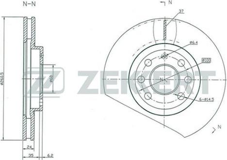 Zekkert BS-5248 - Əyləc Diski furqanavto.az