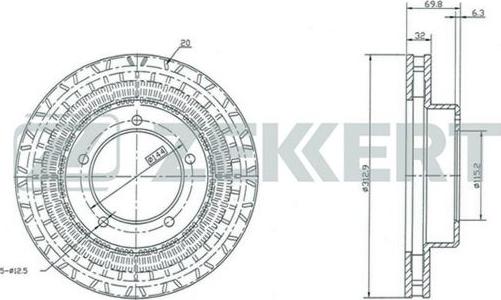 Zekkert BS-5243 - Əyləc Diski furqanavto.az