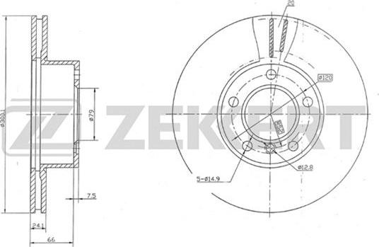 Zekkert BS-5258 - Əyləc Diski furqanavto.az