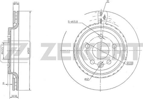 Zekkert BS-5264 - Əyləc Diski furqanavto.az