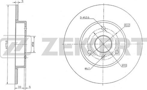 Zekkert BS-5266 - Əyləc Diski furqanavto.az