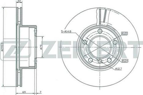 Zekkert BS-5209 - Əyləc Diski furqanavto.az