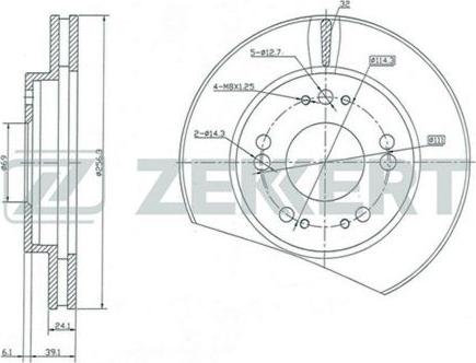 Zekkert BS-5202 - Əyləc Diski furqanavto.az