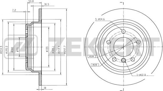 Zekkert BS-5211 - Əyləc Diski furqanavto.az