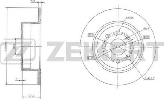 Zekkert BS-5217 - Əyləc Diski furqanavto.az