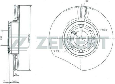 Zekkert BS-5231 - Əyləc Diski furqanavto.az