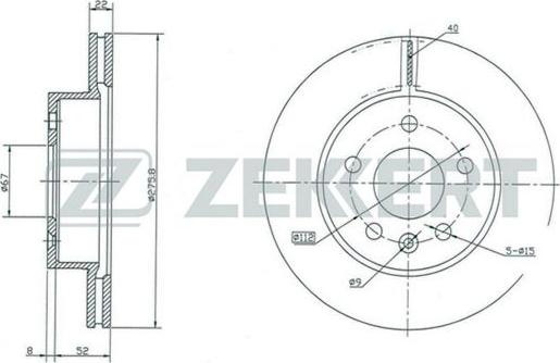 Zekkert BS-5238 - Əyləc Diski furqanavto.az