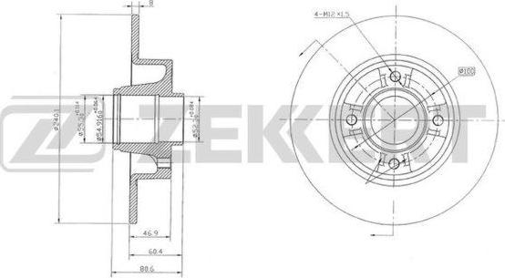 Zekkert BS-5232 - Əyləc Diski furqanavto.az