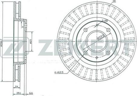 Zekkert BS-5226 - Əyləc Diski furqanavto.az