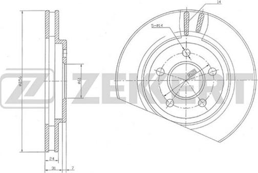 Zekkert BS-5220 - Əyləc Diski furqanavto.az