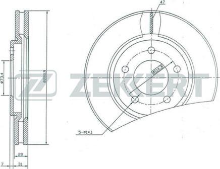 Zekkert BS-5221 - Əyləc Diski furqanavto.az