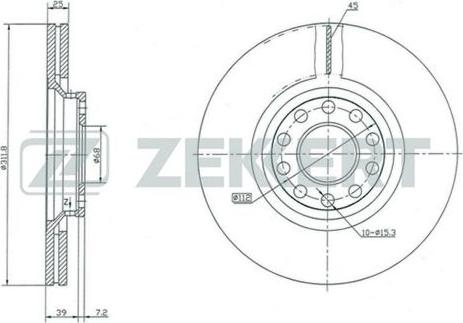 Zekkert BS-5279 - Əyləc Diski furqanavto.az