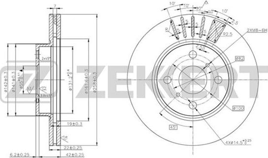 Zekkert BS-5795 - Əyləc Diski furqanavto.az