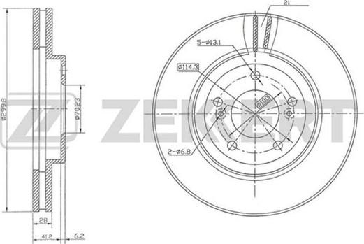 Zekkert BS-5797 - Əyləc Diski furqanavto.az