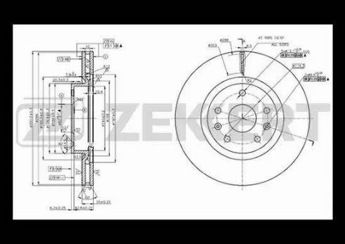 Zekkert BS-5744 - Əyləc Diski furqanavto.az