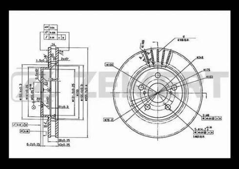 Zekkert BS-5740 - Əyləc Diski furqanavto.az