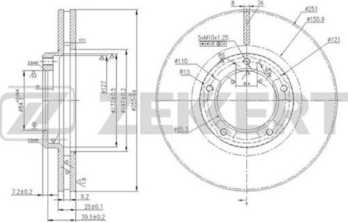 Zekkert BS-5742 - Əyləc Diski furqanavto.az