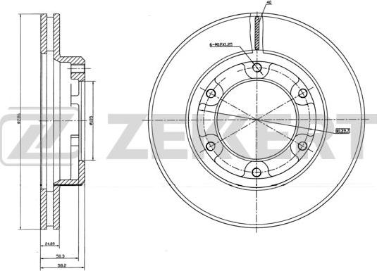 Zekkert BS-5759 - Əyləc Diski furqanavto.az