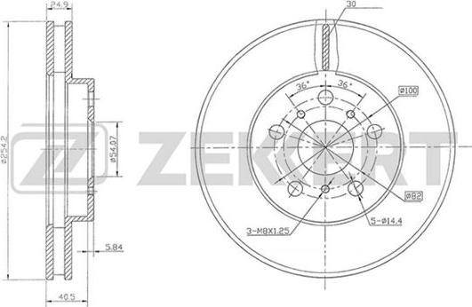 Zekkert BS-5751 - Əyləc Diski furqanavto.az