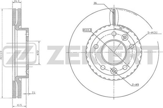 Zekkert BS-5761 - Əyləc Diski furqanavto.az