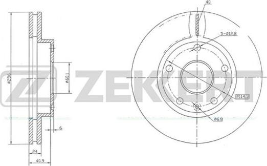 Zekkert BS-5707 - Əyləc Diski furqanavto.az