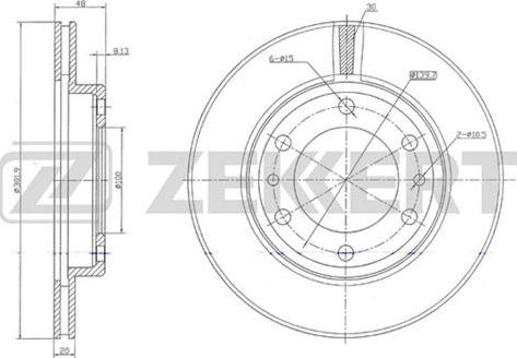 Zekkert BS-5719 - Əyləc Diski furqanavto.az