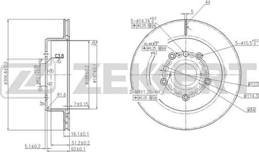 Zekkert BS-5738 - Əyləc Diski furqanavto.az