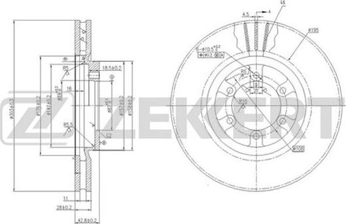 Zekkert BS-5732 - Əyləc Diski furqanavto.az