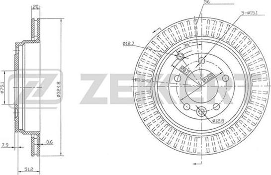 Zekkert BS-5778 - Əyləc Diski furqanavto.az