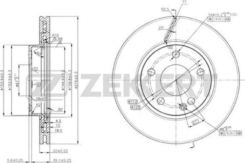 Zekkert BS-5773 - Əyləc Diski furqanavto.az