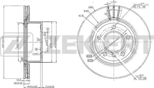 Zekkert BS-5772 - Əyləc Diski furqanavto.az