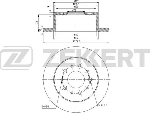 Zekkert BS-6457 - Əyləc Diski furqanavto.az