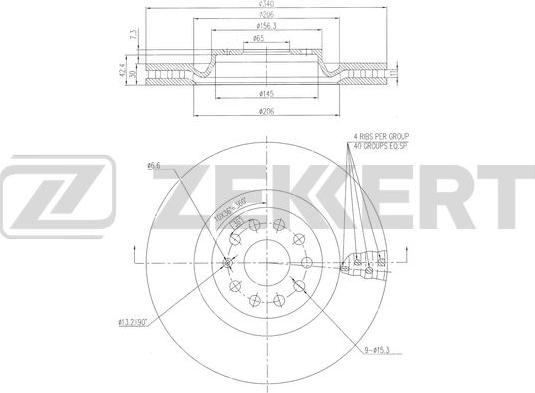 Zekkert BS-6469 - Əyləc Diski furqanavto.az