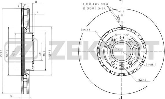 Zekkert BS-6419 - Əyləc Diski furqanavto.az