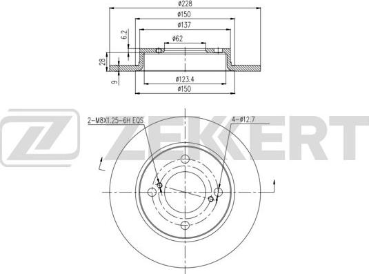 Zekkert BS-6439 - Əyləc Diski furqanavto.az