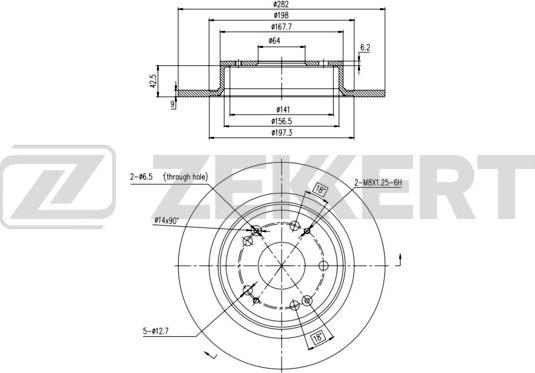 Zekkert BS-6438 - Əyləc Diski furqanavto.az