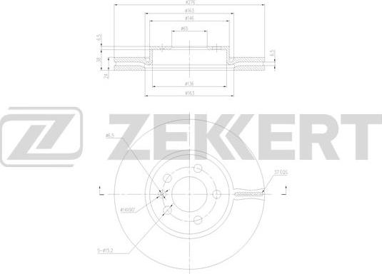 Zekkert BS-6428 - Əyləc Diski furqanavto.az