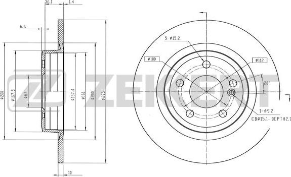 Zekkert BS-6559 - Əyləc Diski furqanavto.az