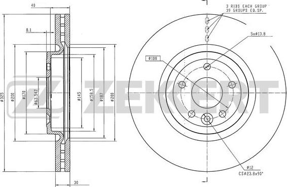 Zekkert BS-6562 - Əyləc Diski furqanavto.az