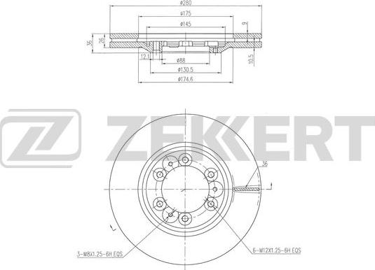 Zekkert BS-6514 - Əyləc Diski furqanavto.az