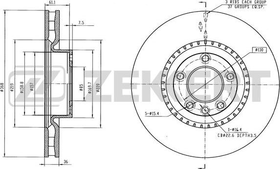 Zekkert BS-6579 - Əyləc Diski furqanavto.az