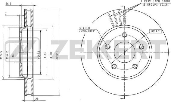 Zekkert BS-6576 - Əyləc Diski furqanavto.az