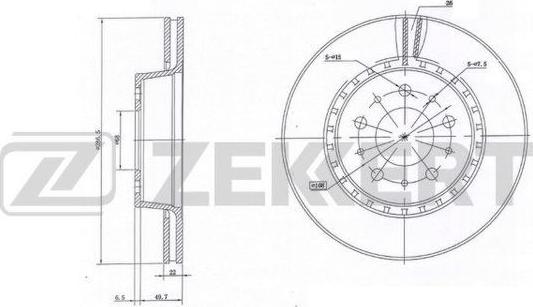 Zekkert BS-6095 - Əyləc Diski furqanavto.az