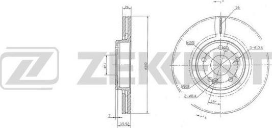 Zekkert BS-6096 - Əyləc Diski furqanavto.az